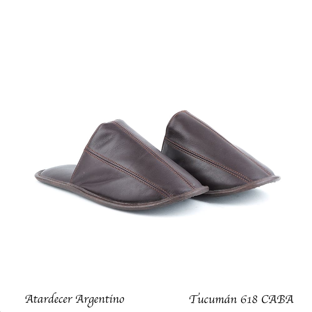 Pantufla Cuero Vacuno