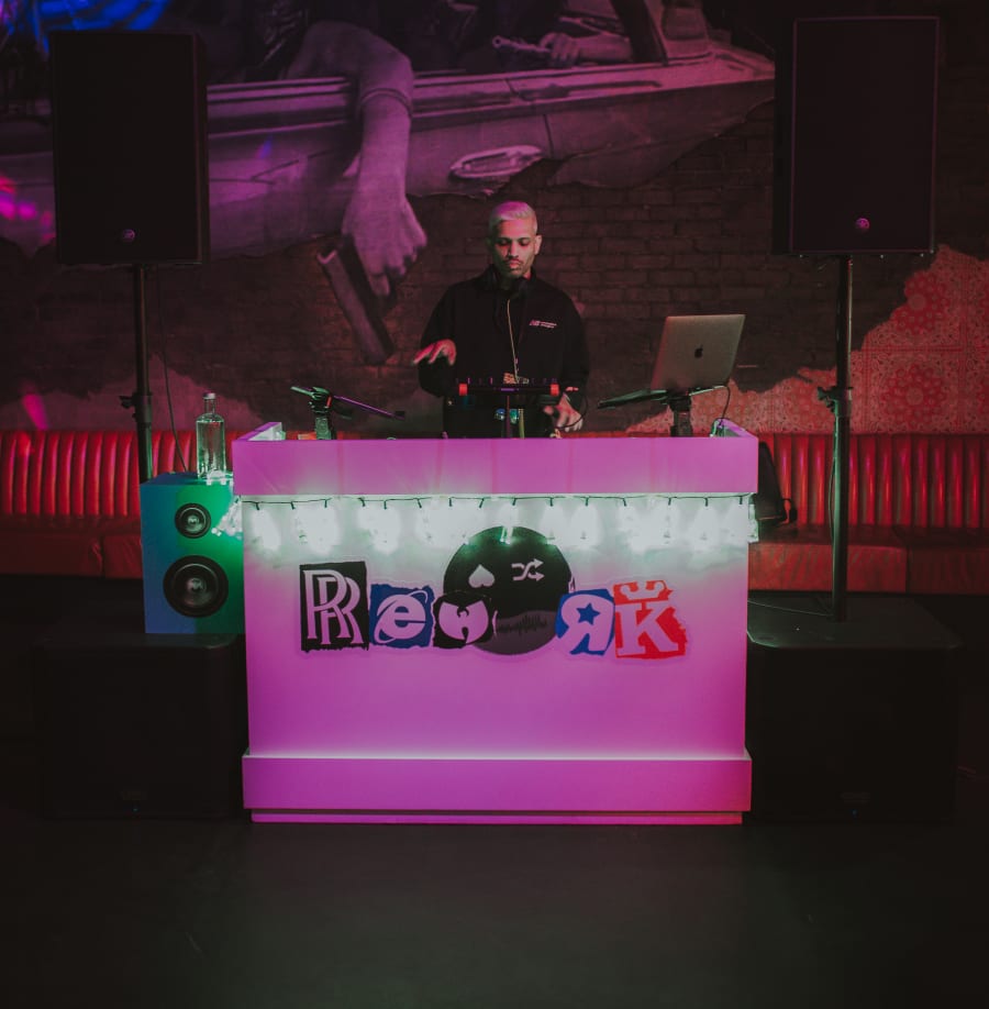 rework - the booth under the sign