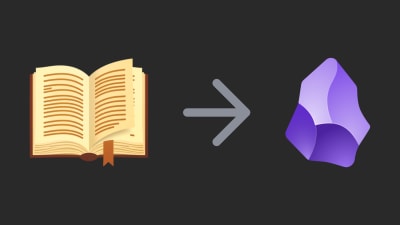 Readest and Obsidian icons connected by an arrow