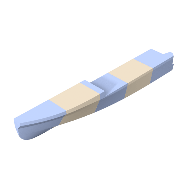 Hull plate layout template