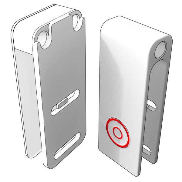 Emergency alarm button tool for seniors