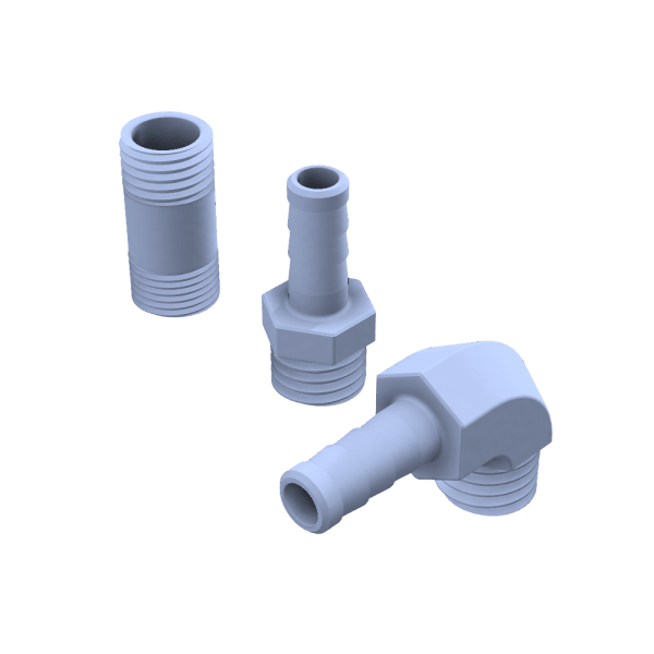 Non-corrosive hose adapters