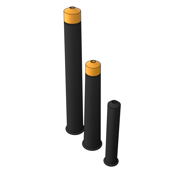 Casting feeder steering pins