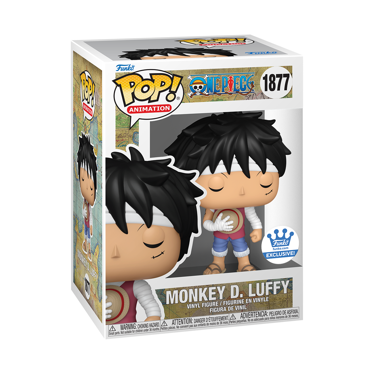 Фігурка Monkey D. Luffy (Marineford Memorial) with Pop! Protector / Монкі Д. Луффі (Меморіал Марінфорду) #1877 — Funko Pop, фото 2