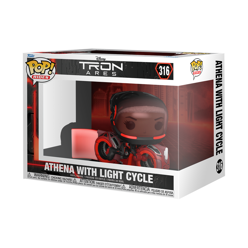 Фігурка Pop! Rides Athena with Light Cycle (Tron: Ares) / Афіна з Легким Циклом #316 — Funko Pop, фото 2