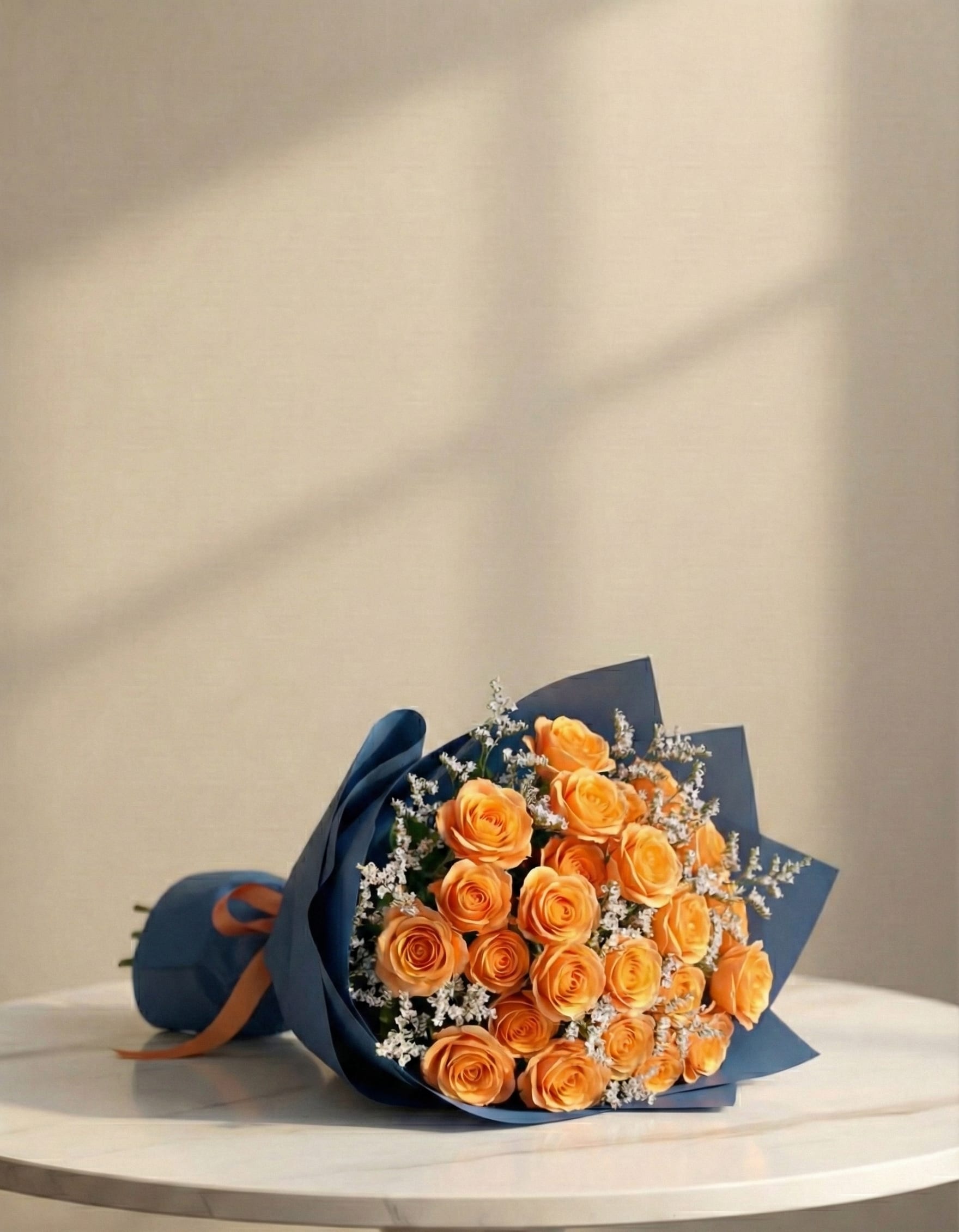 باقة بيبي جوري برتقالي دافئة