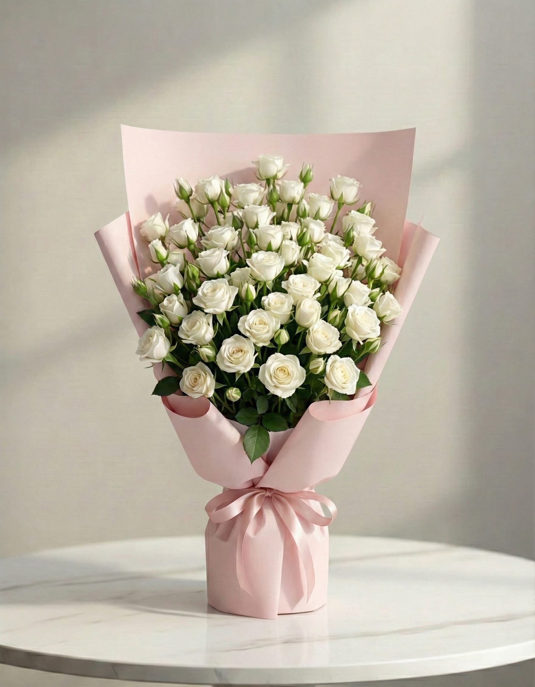 باقة بيبي جوري أبيض راقية