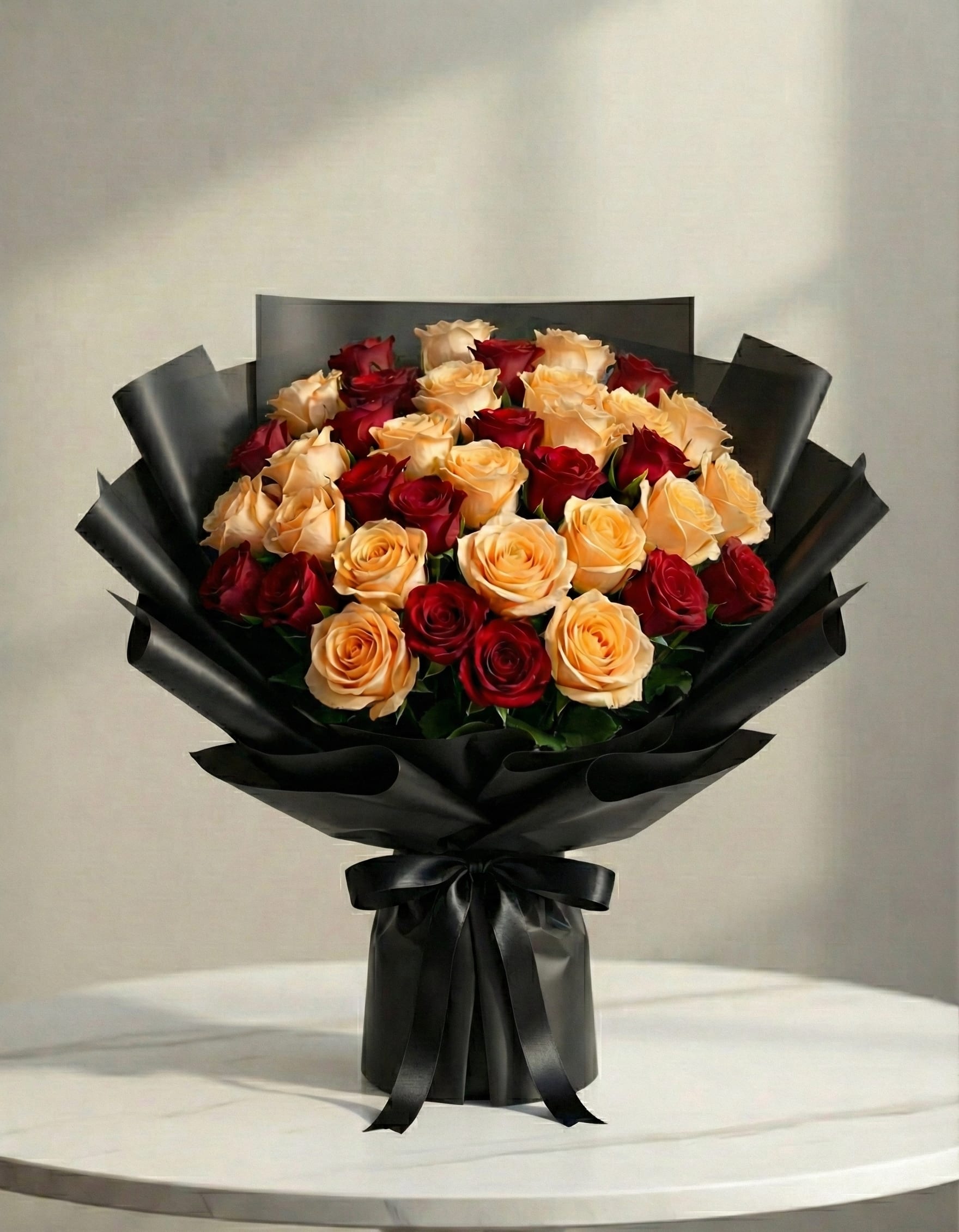 باقة بيبي جوري برتقالي وأحمر