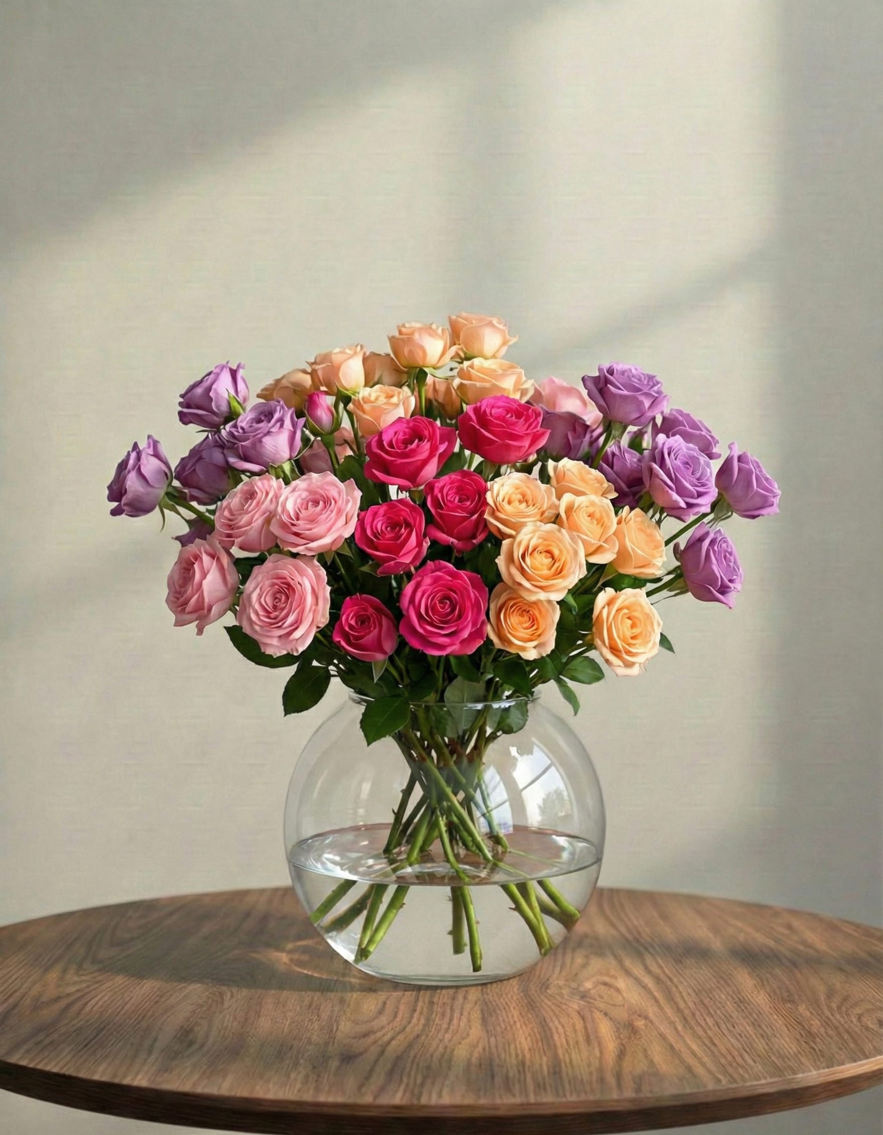 مزهرية ورود بيبي جوري الملونة