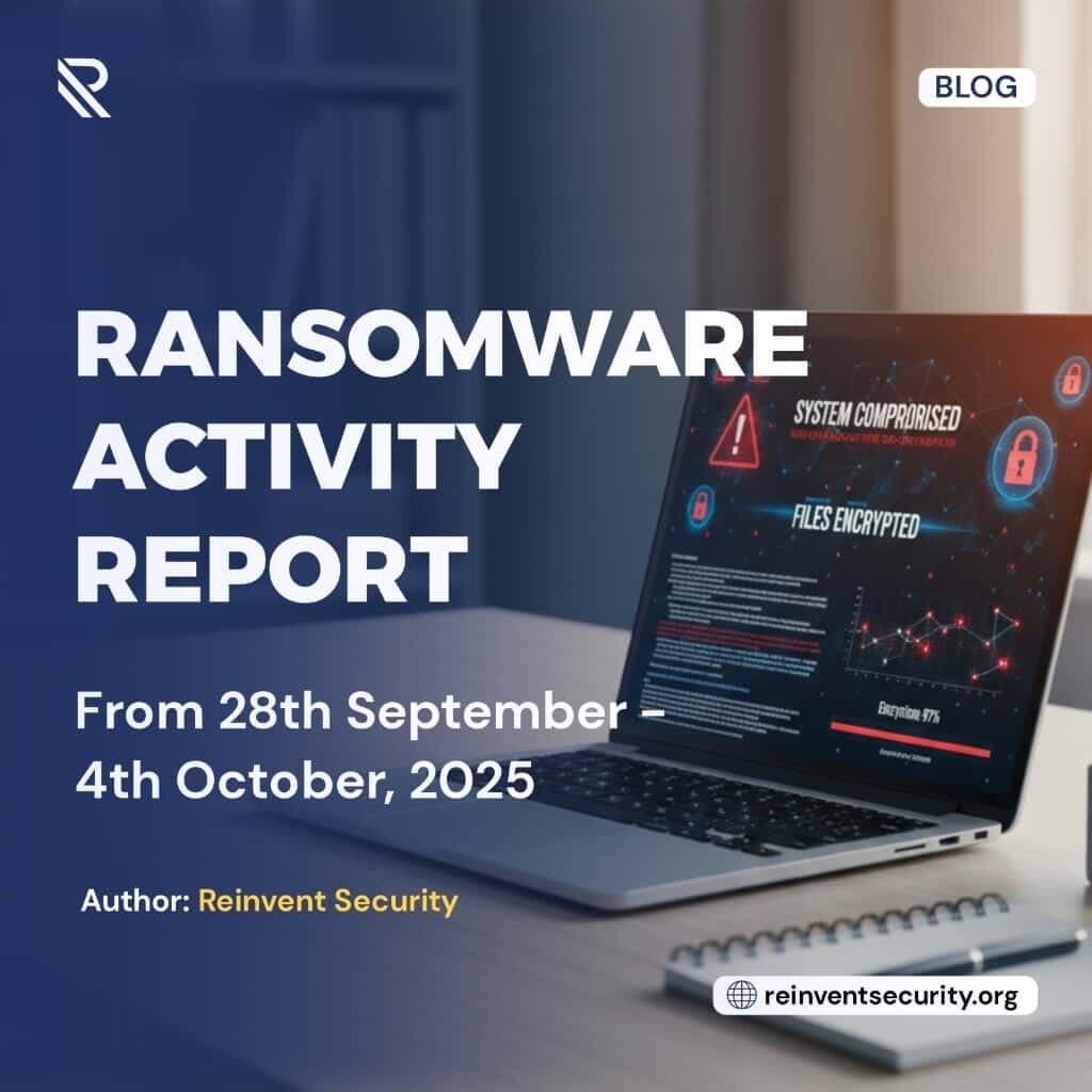 Ransomware Activity Report from 28th September - 4th October 2025