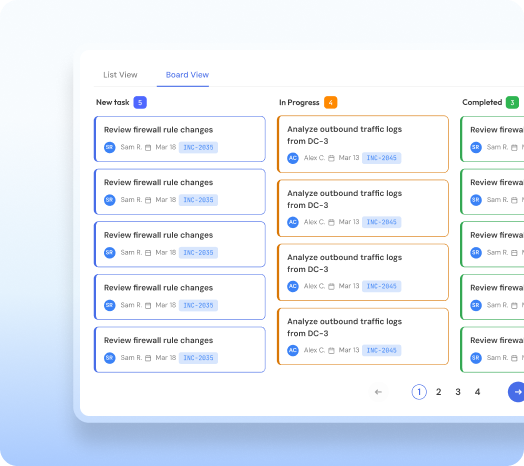 Calendar schedule view UI preview