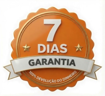 Selo de 7 dias de garantia — 100% de devolução do dinheiro