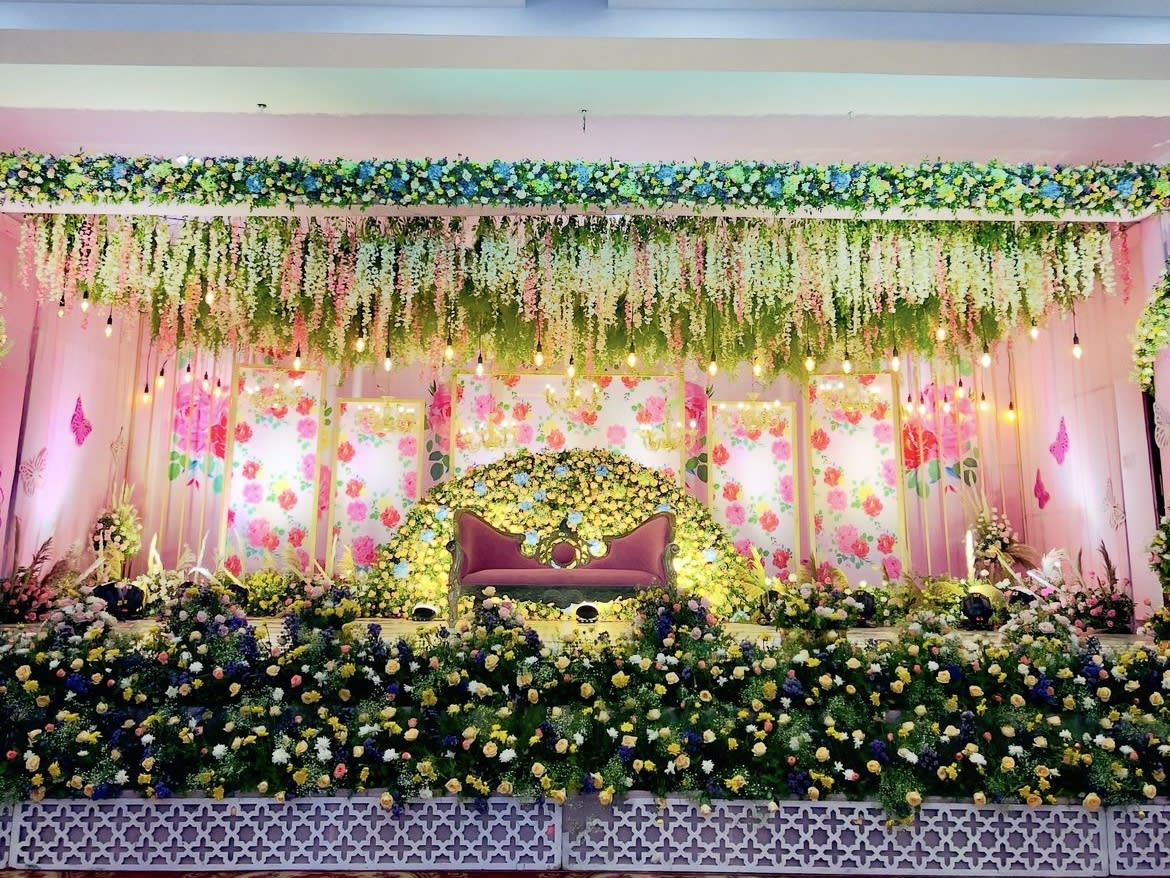 Reception decor & Engagement decor & Half saree & Dothi decor & Wedding Decor