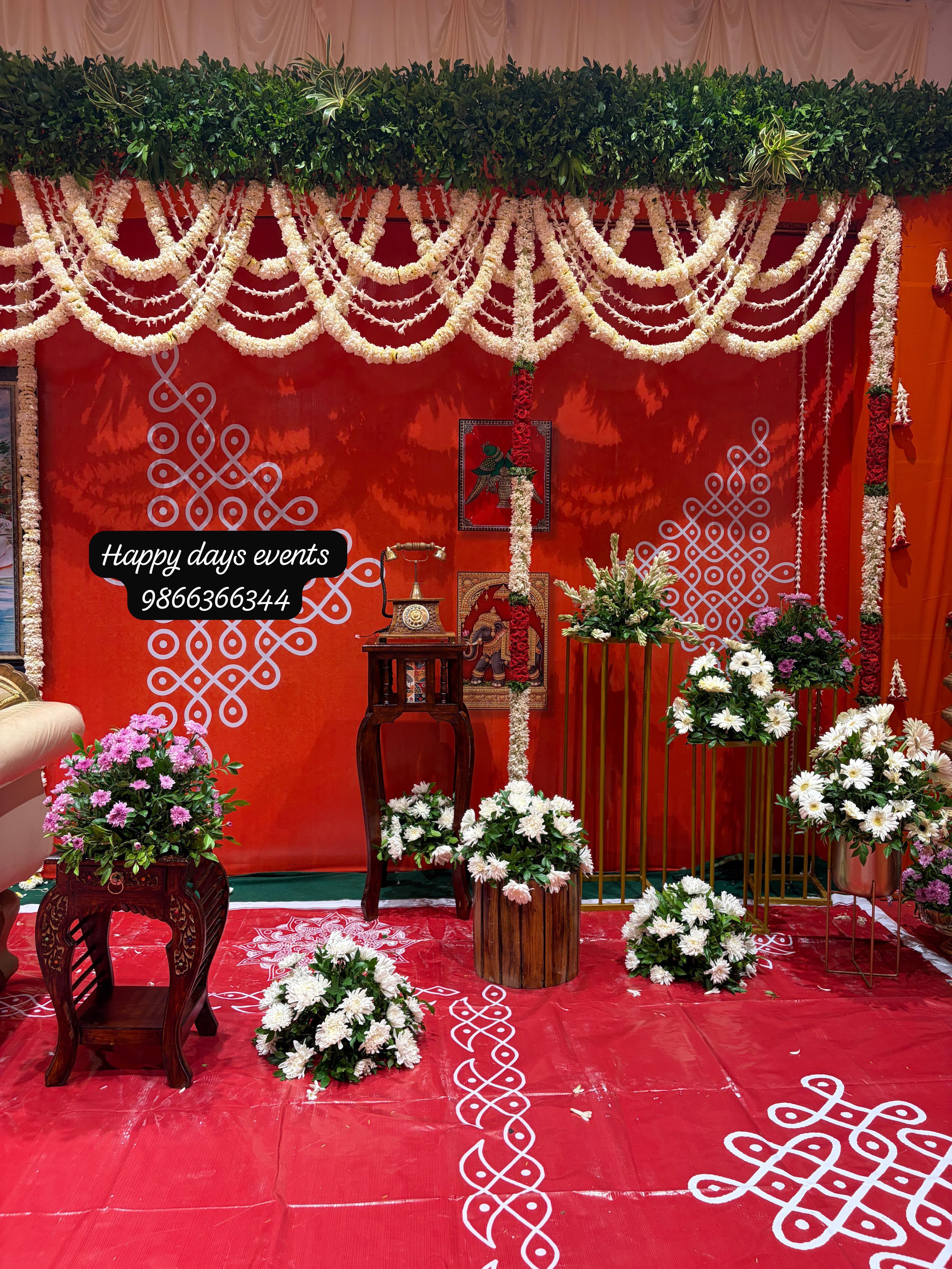 Half Saree/Dothi Ceremony, Engagement, Reception Decor