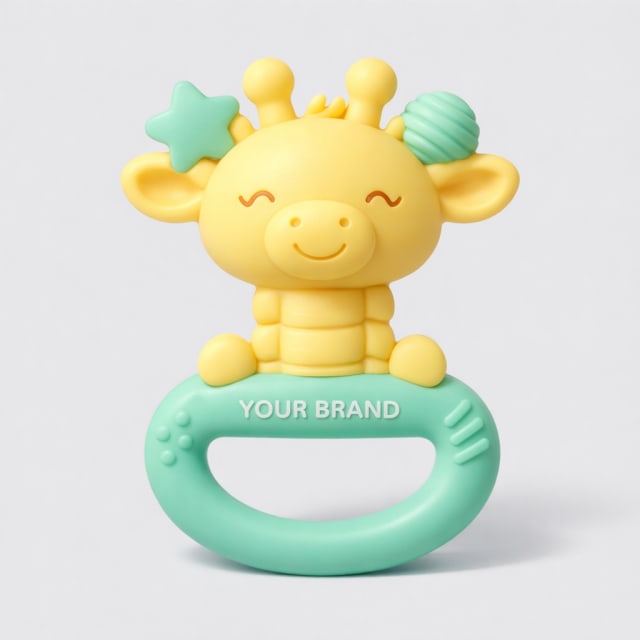 Silicone Baby Teether Toy white label idea