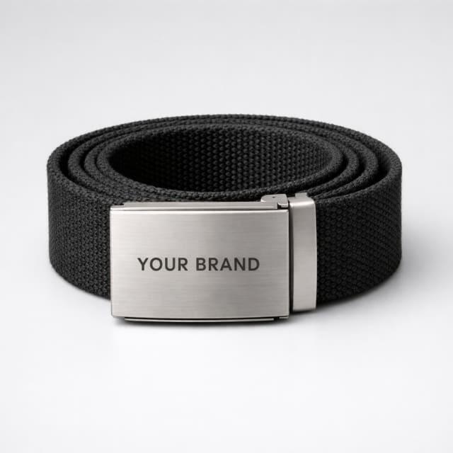 Unisex Canvas Belt white label idea