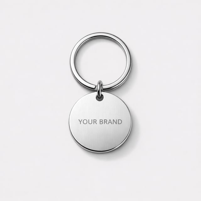Minimalist Stainless Steel Keychain white label idea