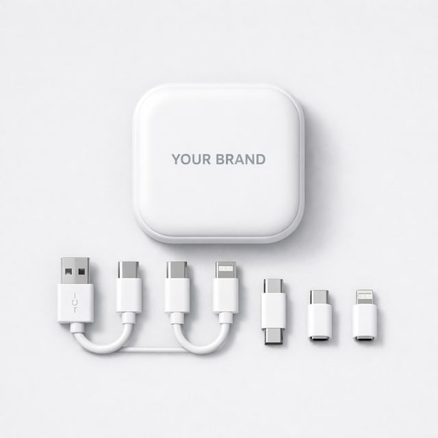 Portable USB Charging Cable Set white label idea