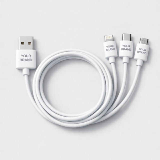 Universal Charging Cable 3-in-1 white label idea