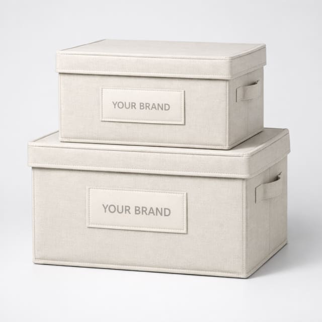 Collapsible Fabric Storage Boxes white label idea