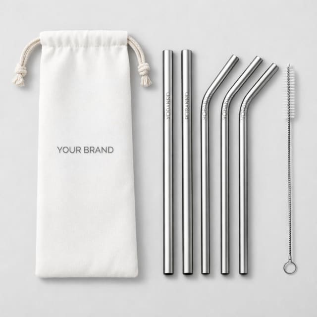 Stainless Steel Reusable Drinking Straws white label idea