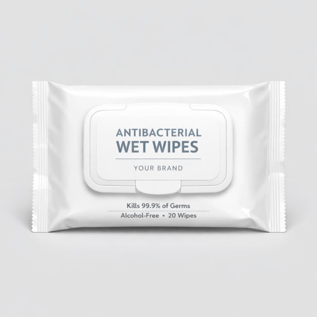 Antibacterial Wet Wipes white label idea