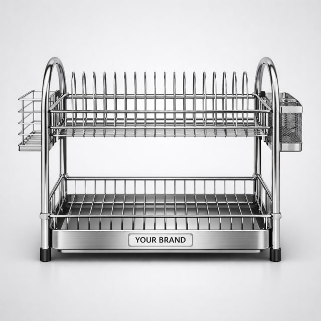 Double-Layer Dish Drying Rack white label idea