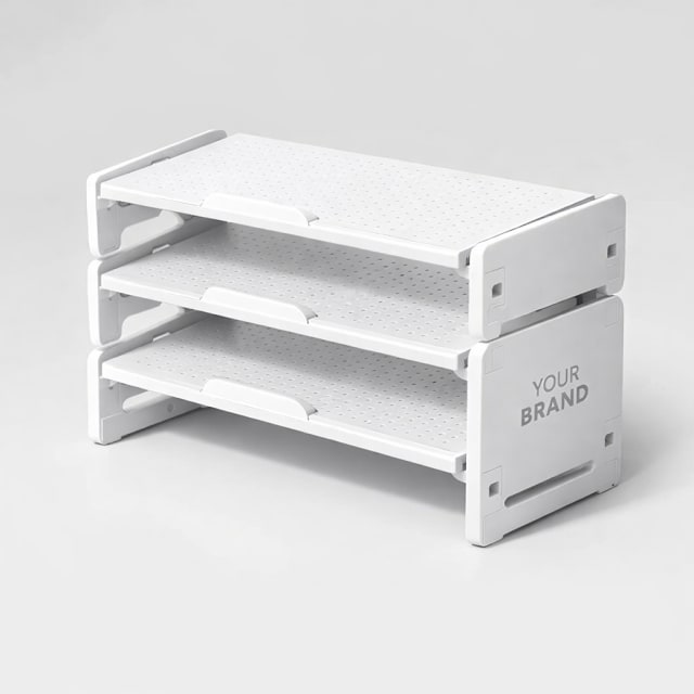 Stackable Plastic Shoe Rack white label idea