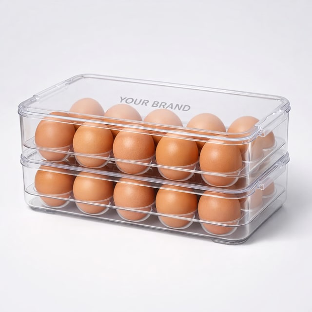Stackable Plastic Egg Holder white label idea