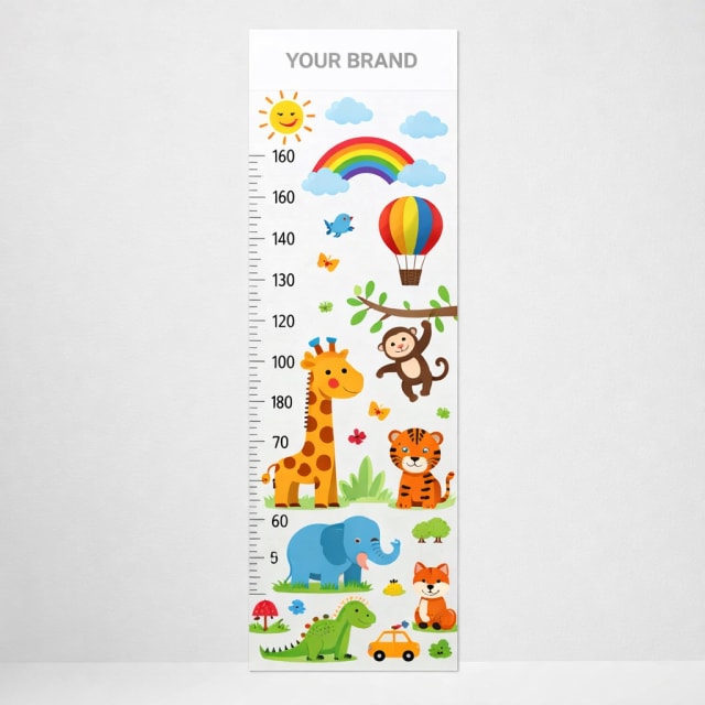 Kids’ Wall Height Chart Sticker white label idea