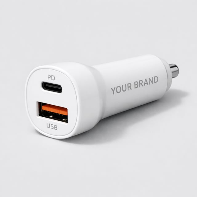 Fast Charge USB Car Adapter white label idea
