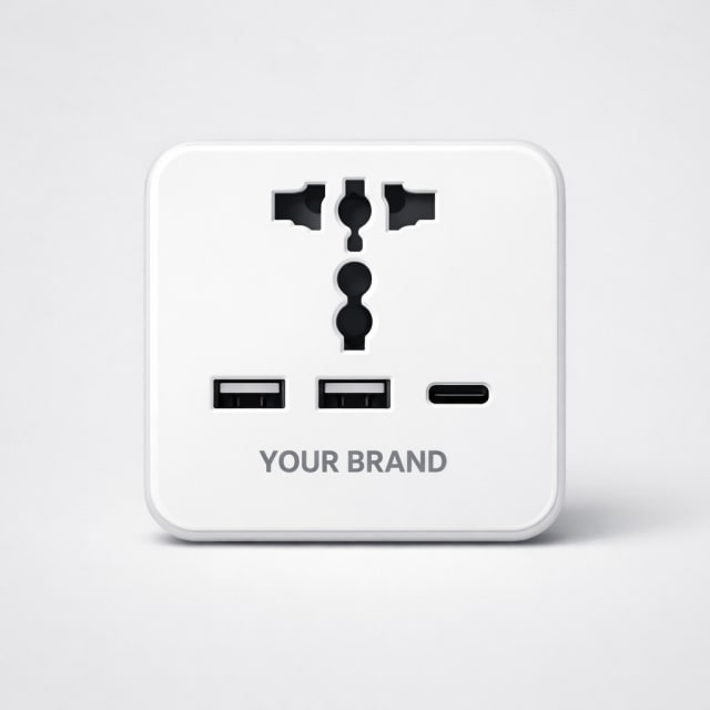 Universal USB Wall Socket Adapter white label idea