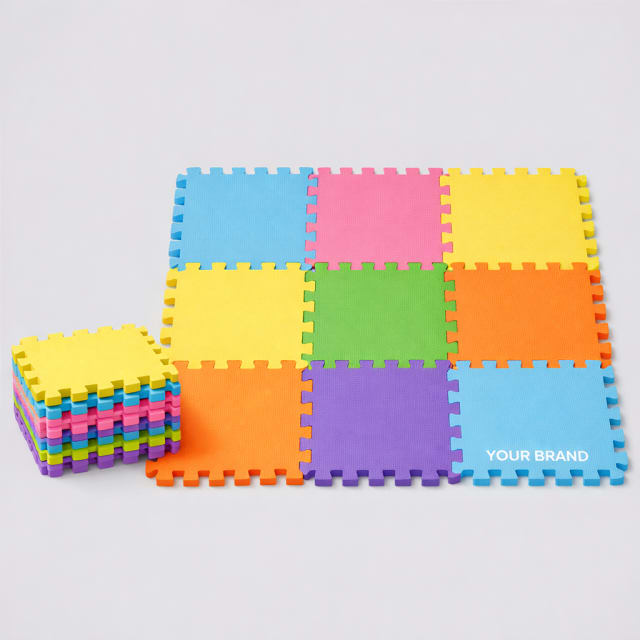 Children’s Soft Foam Play Mat Tiles white label idea