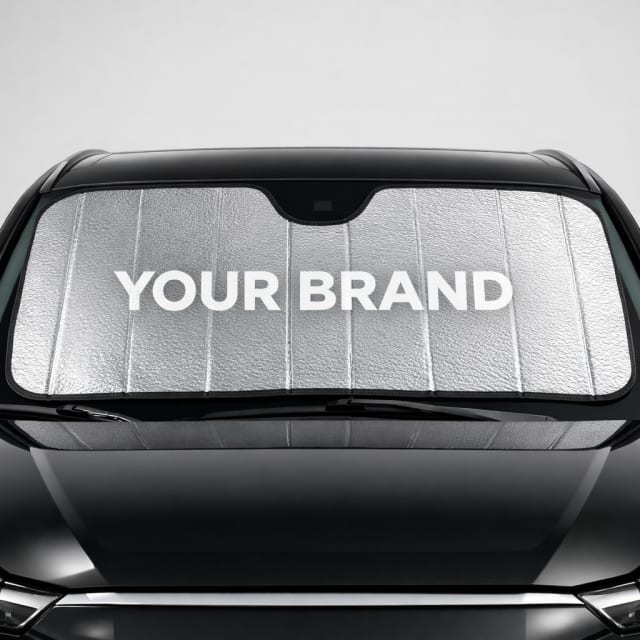 Car Windshield Sun Shade Foldable white label idea