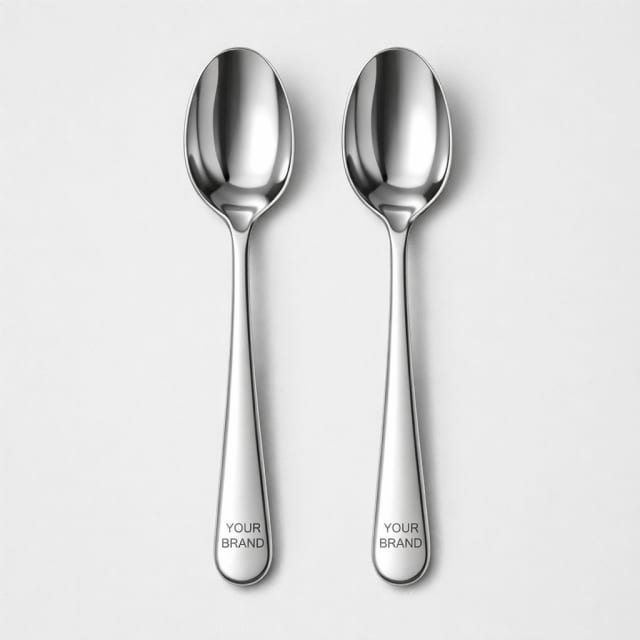Stainless Steel Meal Spoon Set white label idea