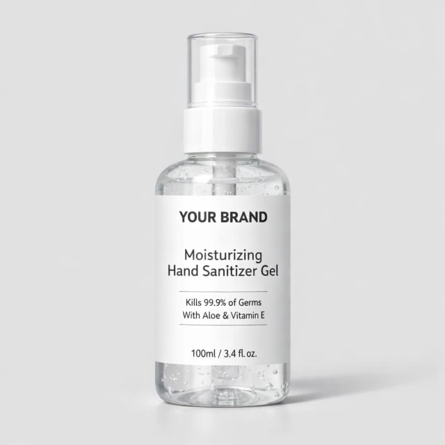Moisturizing Hand Sanitizer Gel 100ml white label idea