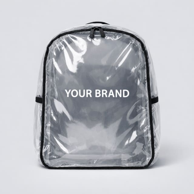 PVC Waterproof School Backpack Cover white label idea