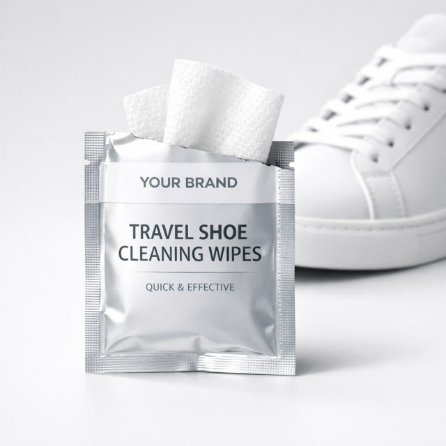Travel Shoe Cleaning Wipes white label idea