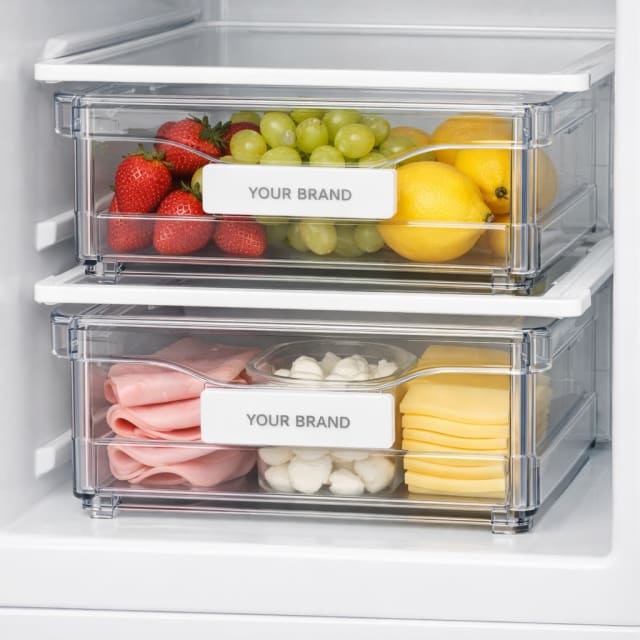Stackable Fridge Organizer Drawer white label idea