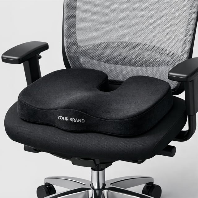 Ergonomic Memory Foam Seat Cushion white label idea