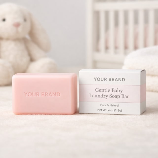 Gentle Baby Laundry Soap Bar white label idea