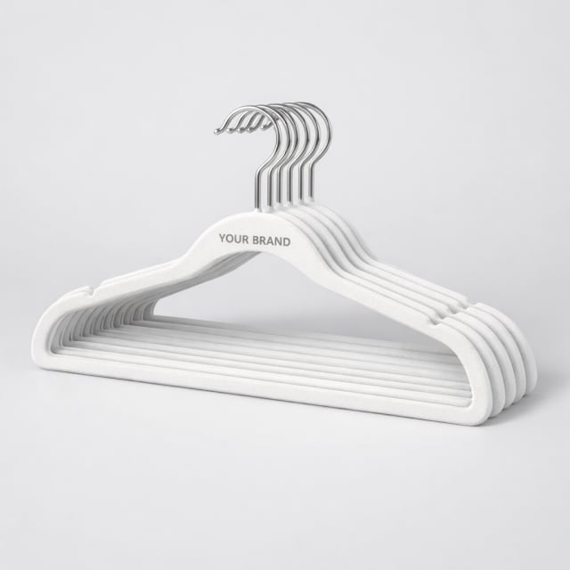 Non-Slip Velvet Hanger Set white label idea