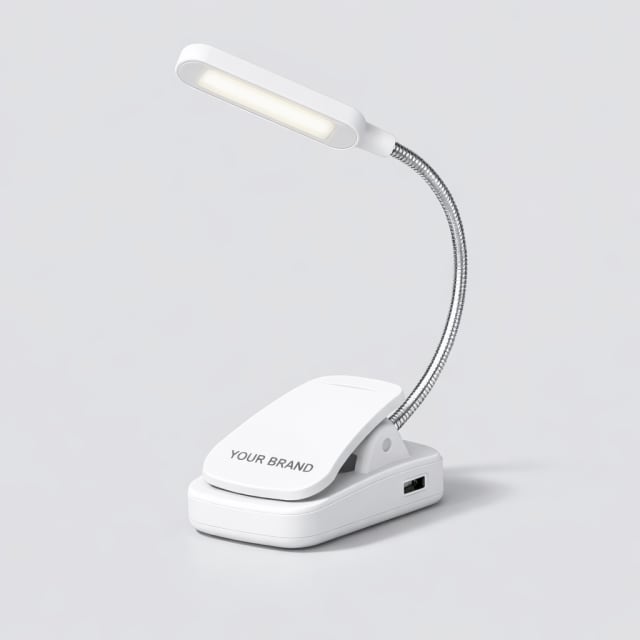 USB Rechargeable LED Book Light white label idea