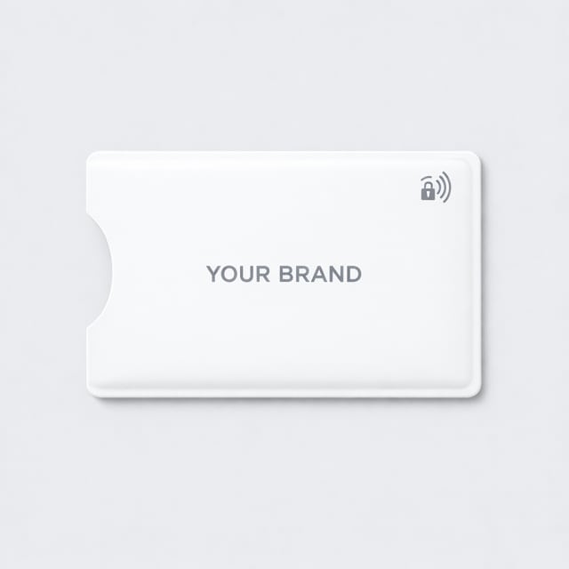 Slim RFID Card Protector Sleeve white label idea