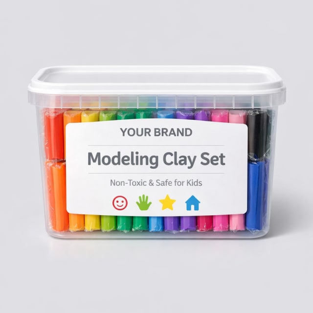 Colorful Kids’ Non-Toxic Modeling Clay Set white label idea