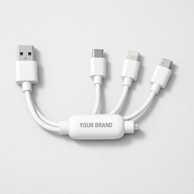3-in-1 Charging Cable (USB-C, Lightning, Micro USB) white label idea