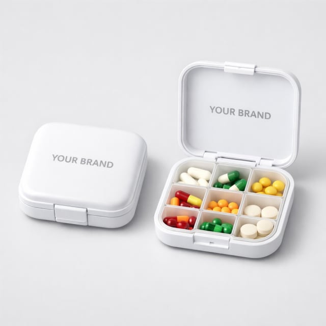Portable Travel Pill Organizer Case white label idea