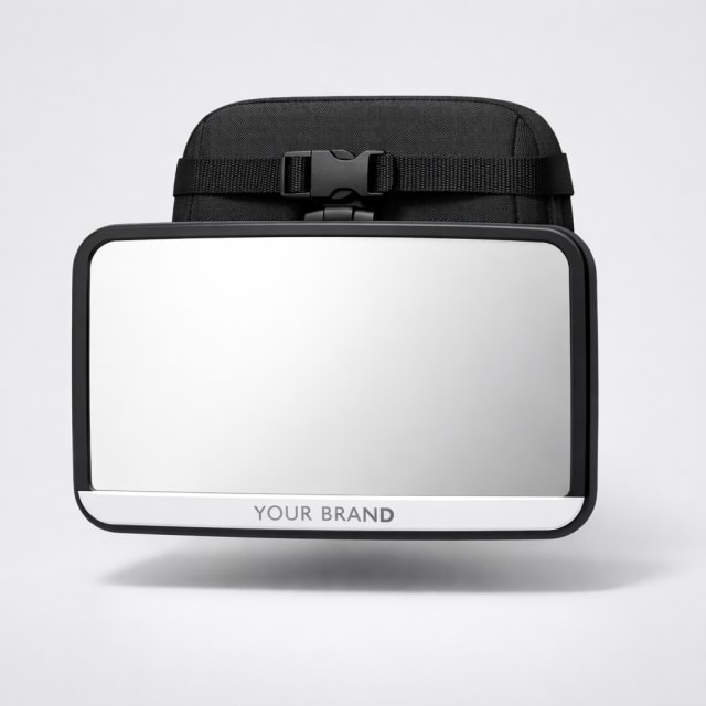 Baby Car Seat Mirror white label idea