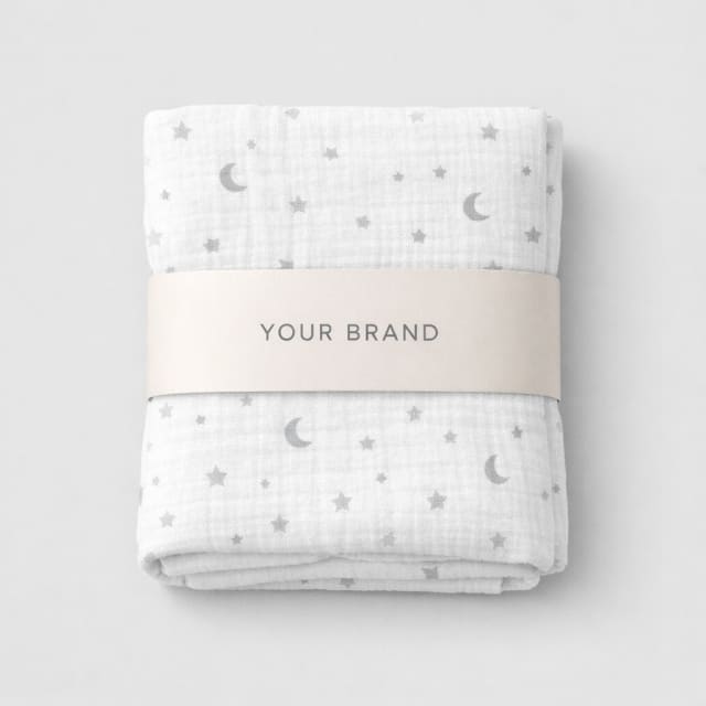Muslin Swaddle Blankets white label idea