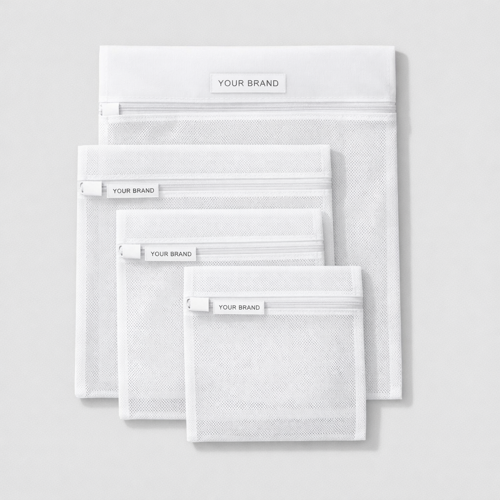 Mesh Laundry Bags Set white label idea